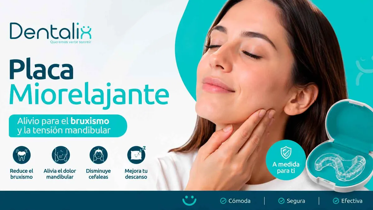 Placa miorelajante a medida para bruxismo y tensión mandibular en Cúcuta — Dentalix